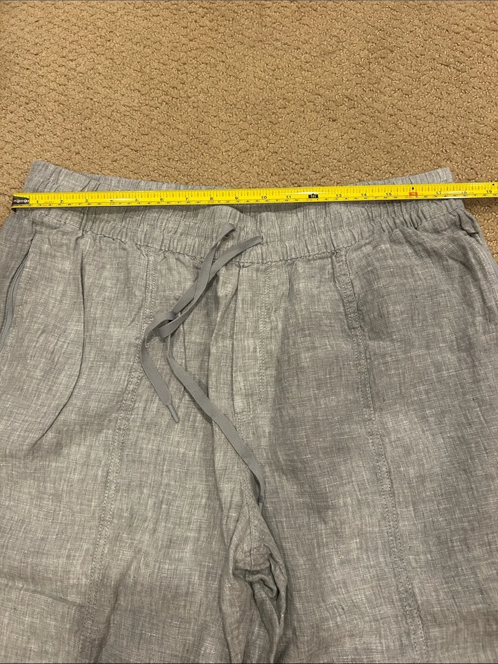Athleta Linen Drawstring Pants Women’s Size XL